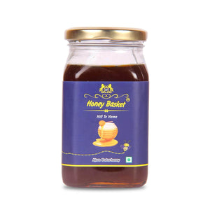 ajwa dates infused honey from honeybasket available online front side of the bottle